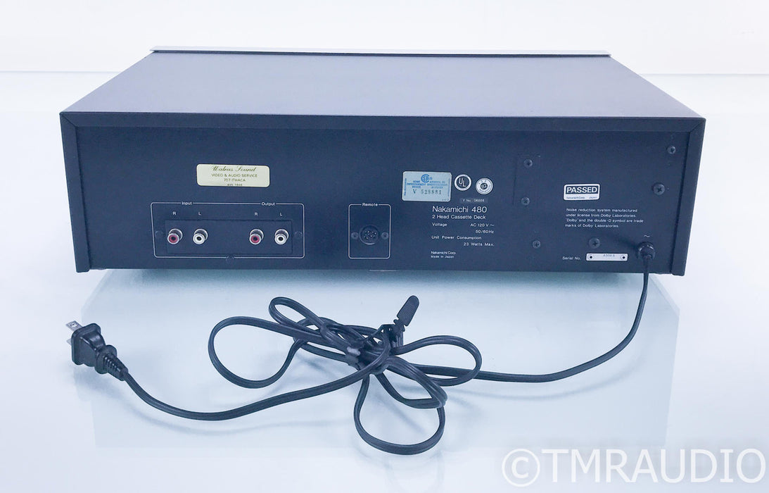 Nakamichi 480 2-Head Cassette Deck; Tape Recorder; AS-IS (Does Not Play Tapes)