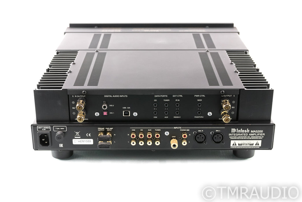 McIntosh MA5200 Stereo Integrated Amplifier; MA-5200; Remote; MM Phono