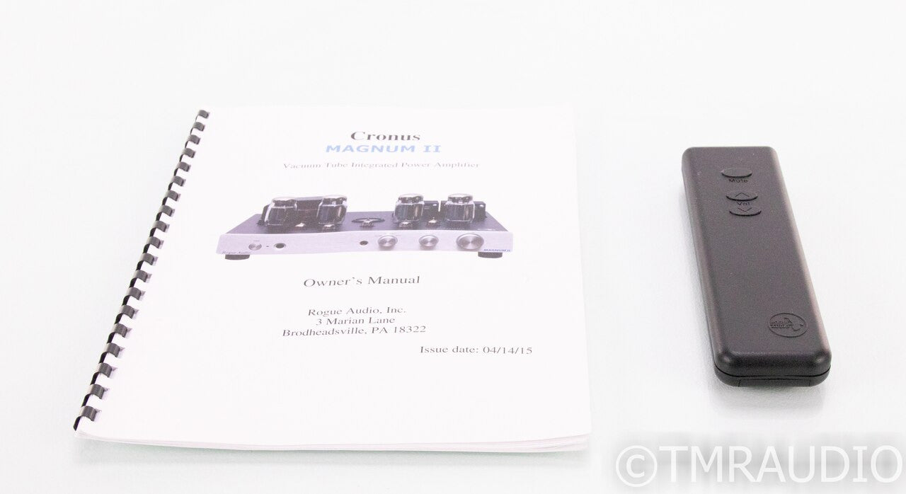 Rogue Audio Cronus Magnum II Stereo Tube Integrated Amplifier; Magnum 2; Remote