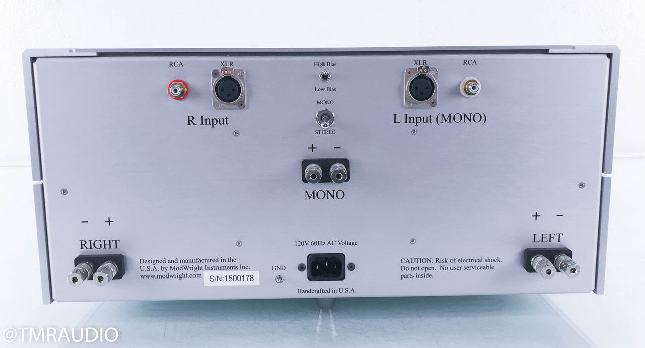 ModWright KWA 150 Power Amplifier; KWA150; Factory Updated w/ New Caps