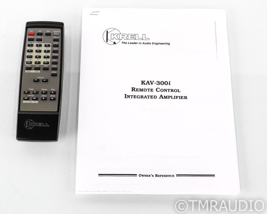 Krell KAV-300i Stereo Integrated Amplifier; KAV30i; Remote