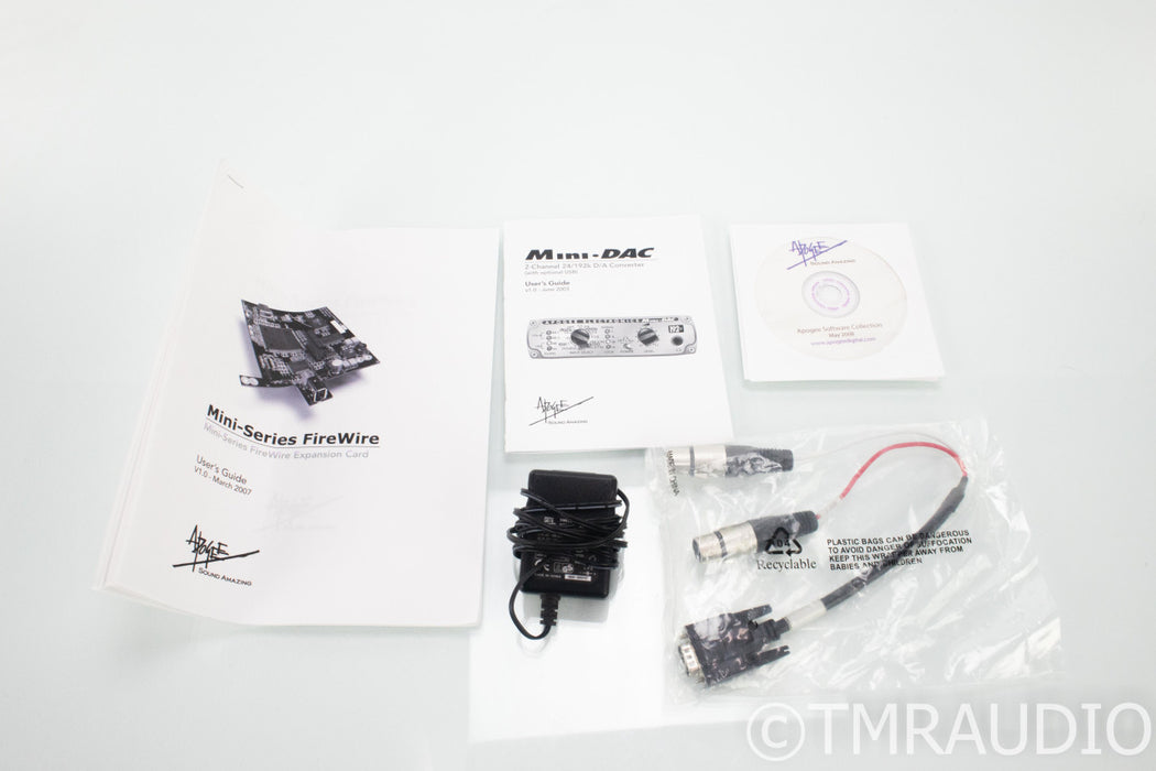 Apogee Electronics Mini-DAC; D/A Converter; Firewire; 192k