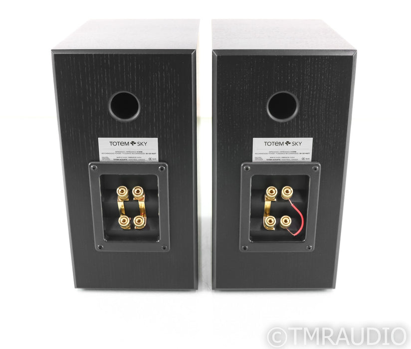 Totem Sky Bookshelf Speakers; Black Pair (Mint)