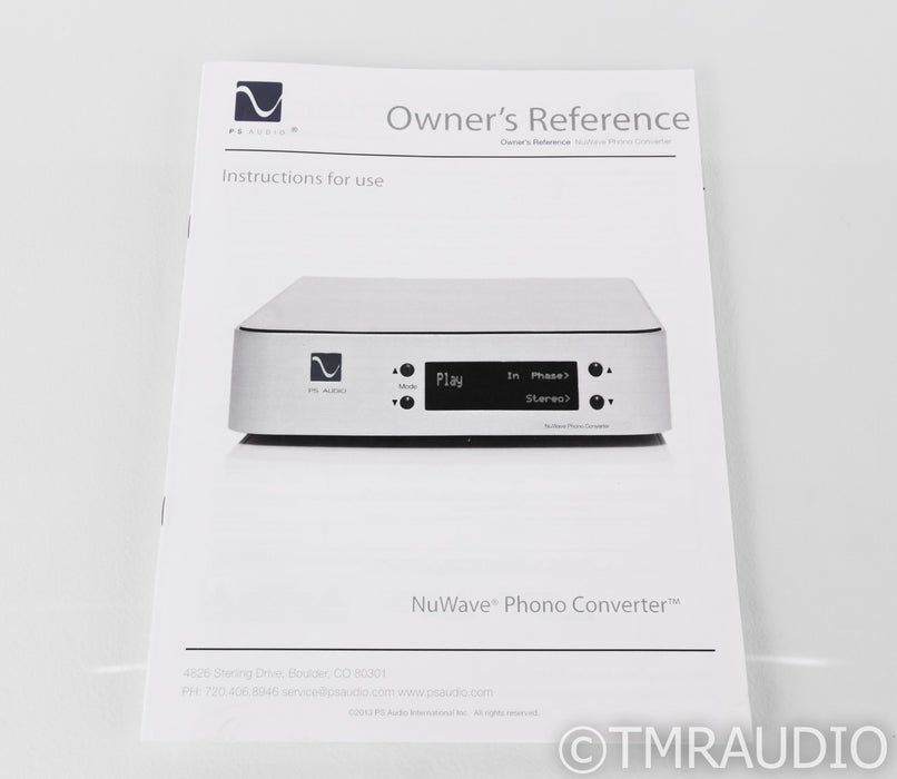 PS Audio NuWave Phono Converter; A/D Converter