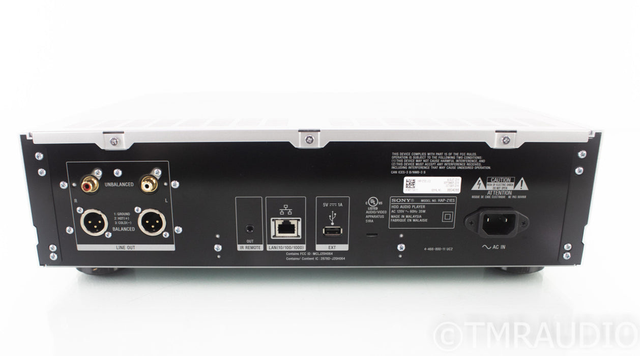 Sony HAP-Z1ES Network Streamer / Server; HAPZ1ES; Remote; 1TB HDD