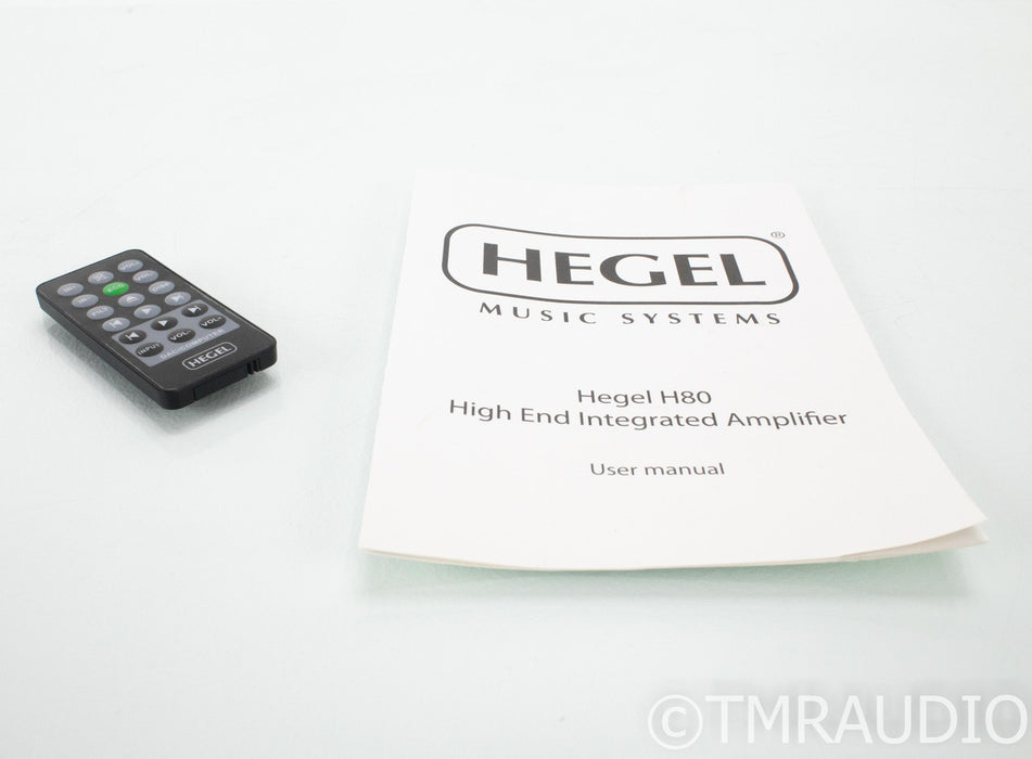 Hegel H80 Stereo Integrated Amplifier; H-80; Remote