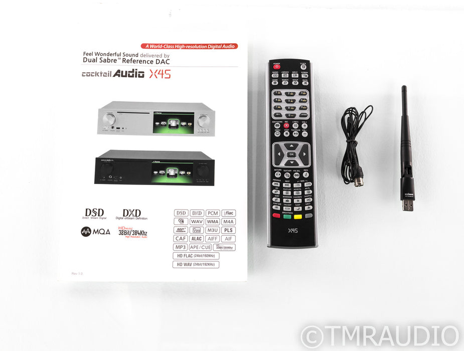 Cocktail Audio CA-X45 Network Streamer / Server; CAX45; Remote