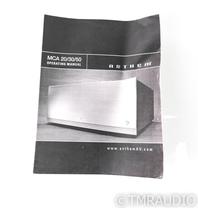 Anthem MCA 50 5 Channel Power Amplifier; MCA50