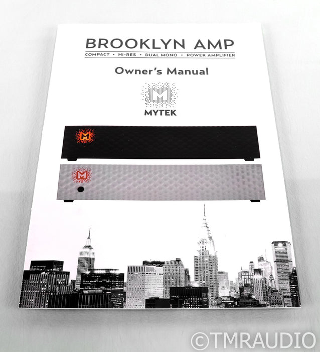Mytek Brooklyn Amp Stereo Power Amplifier; Black