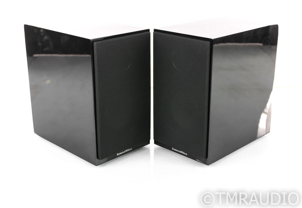 B&W 707 S2 Bookshelf Speakers; Gloss Black Pair; 707S2