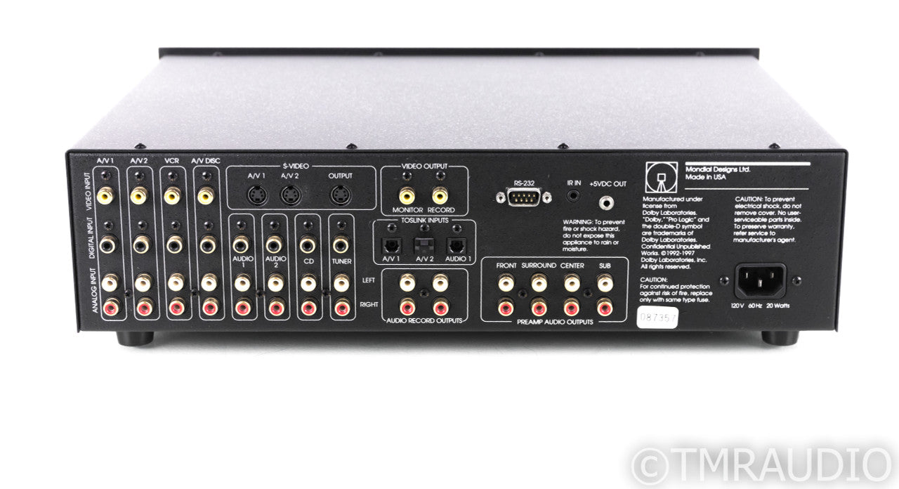 Acurus Act 3 5.1 Channel Home Theater Surround Processor; (No Remote)