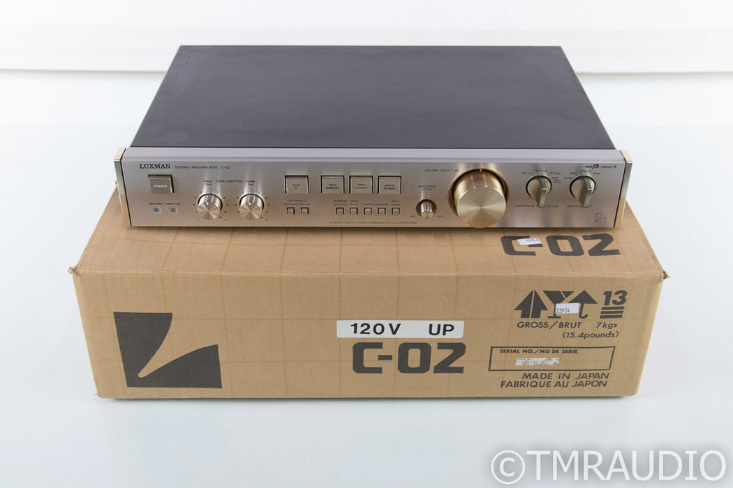 Luxman C-02 Vintage Stereo Preamplifier; C 02; MM / MC Phono