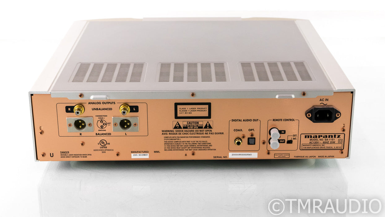 Marantz SA-11S1 SACD / CD Player; SA11S1; Remote