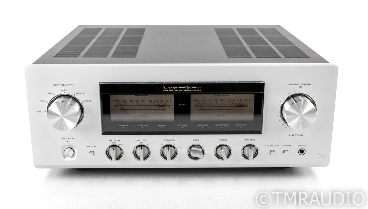 Luxman L-550AX Stereo Integrated Amplifier; L550AX; Remote; MM / MC Phono
