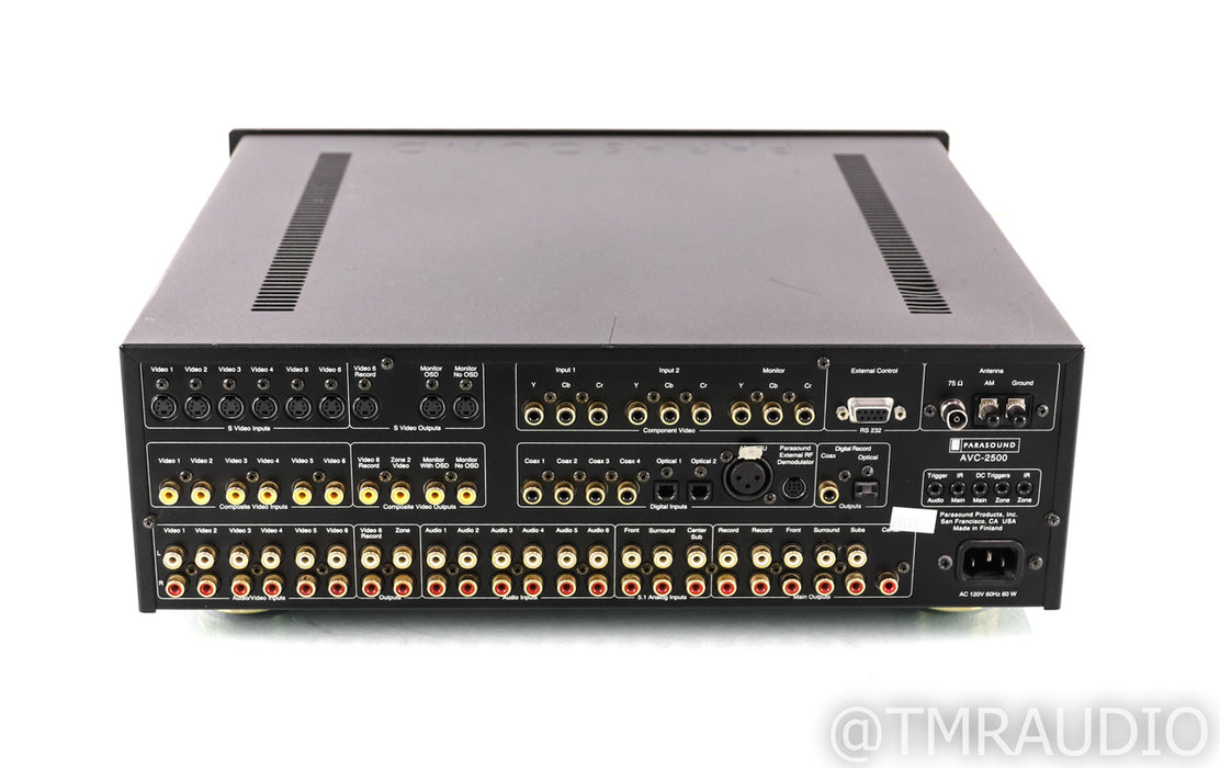 Parasound AVC-2500 5.1 Channel Home Theater Processor; AVC2500 (No Remote)
