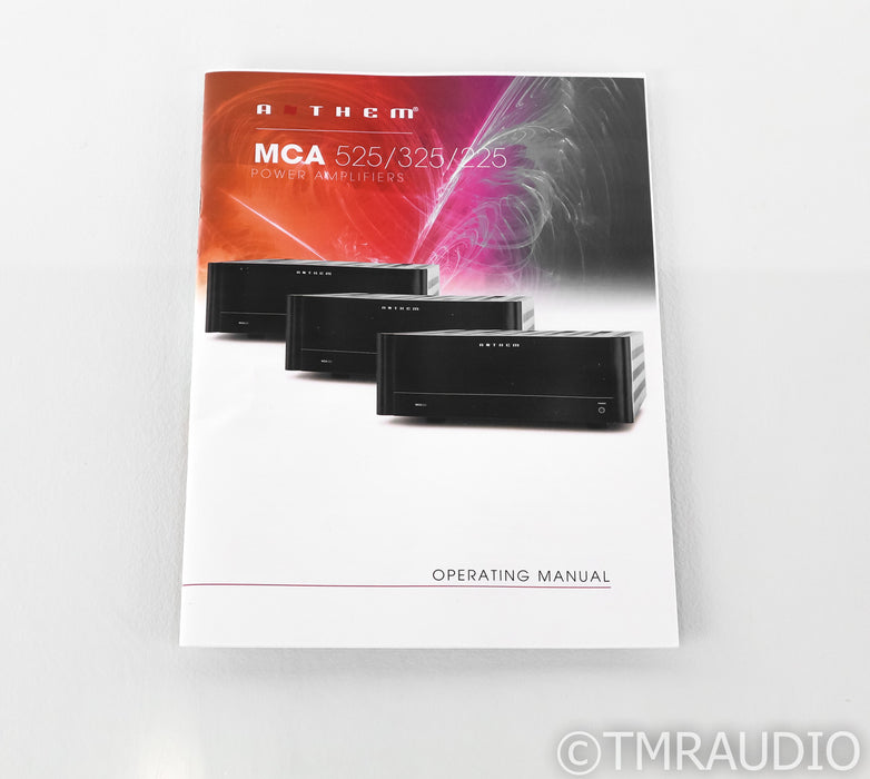 Anthem MCA225 Stereo Power Amplifier; MCA-225