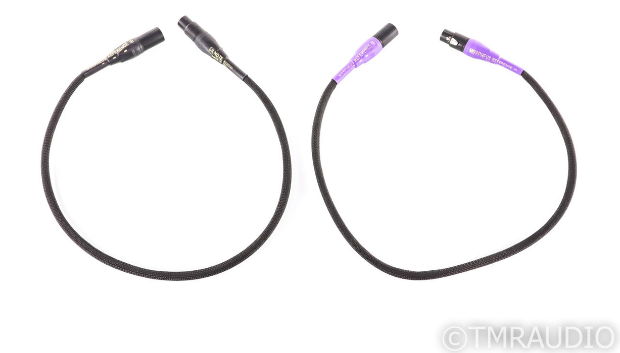 Silnote Morpheus Reference III XLR Cables; 0.75m Pair Balanced Interconnects