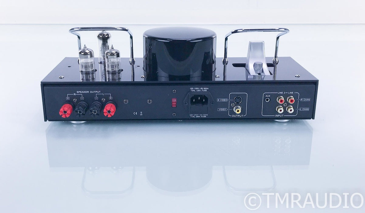 Fatman iTube Stereo Tube Integrated Amplifier; Carbon Edition; iPod Dock