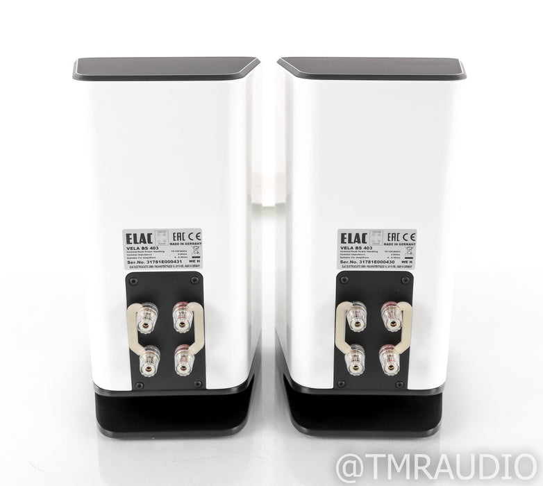 Elac Vela BS 403 Bookshelf Speakers; BS403; White Pair
