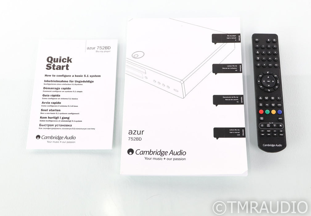 Cambridge Audio Azur 752BD Universal Blu-ray Player; 752-BD; Black; Remote