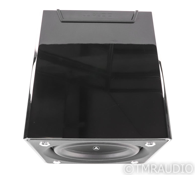 JL Audio e110 10" Powered Subwoofer; Gloss Black; E-110