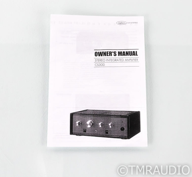 Leben CS300XS Stereo Tube Integrated Amplifier