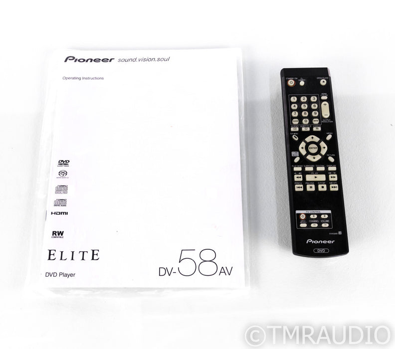 Pioneer DV-58AV DVD / SACD / CD Player; DV58AV; Remote