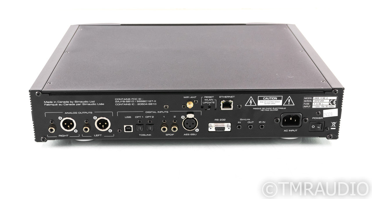 SimAudio Moon 280D DAC / MiND 2 Network Streamer; D/A Converter; 280-D; MiND-2