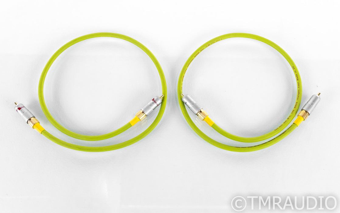 Van den Hul The Wave RCA Cables; 1m Pair Interconnects w/ Nakamichi Connectors