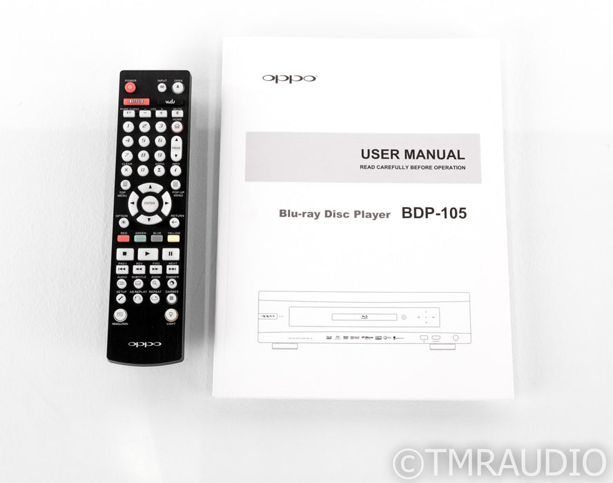 Oppo BDP-105 Universal Blu-Ray Player; BDP105; Remote
