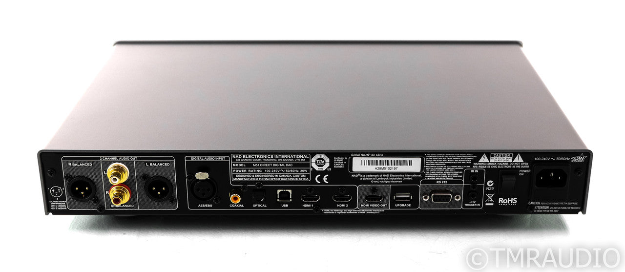 NAD M51 DAC; D/A Converter; Silver; Remote