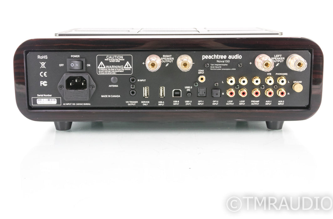 Peachtree Nova150 Stereo Integrated Amplifier; Gloss Ebony Mocha