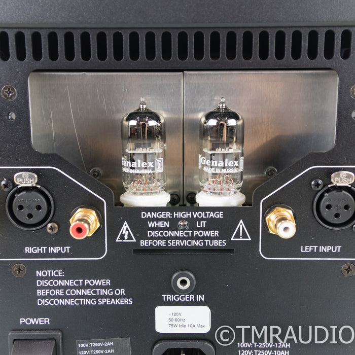 PS Audio BHK-250 Stereo Tube Hybrid Power Amplifier; Black & Silver