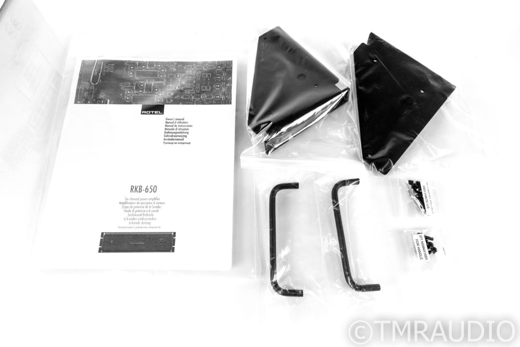 Rotel RKB-650 6 Channel Power Amplifier; Rack Mount Kit