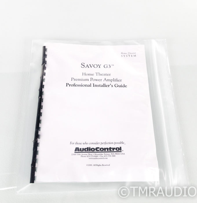 Audio Control Savoy G3 7 Channel Power Amplifier; G-3