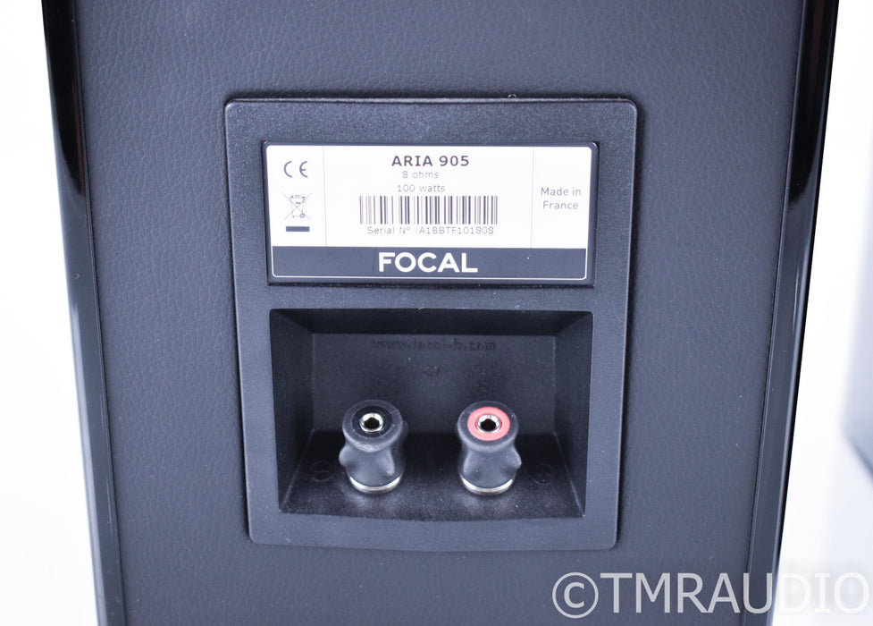 Focal Aria 905 Bookshelf Speakers; Piano Black Pair