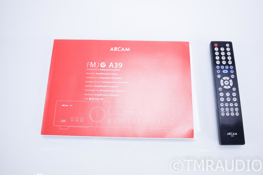 Arcam FMJ A39 Stereo Integrated Amplifier; Remote; MM Phono