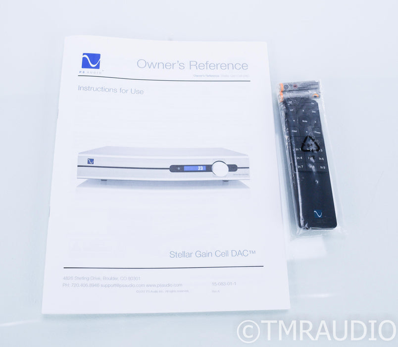 PS Audio Stellar Gain Cell DAC / Preamplifier; D/A Converter; Remote
