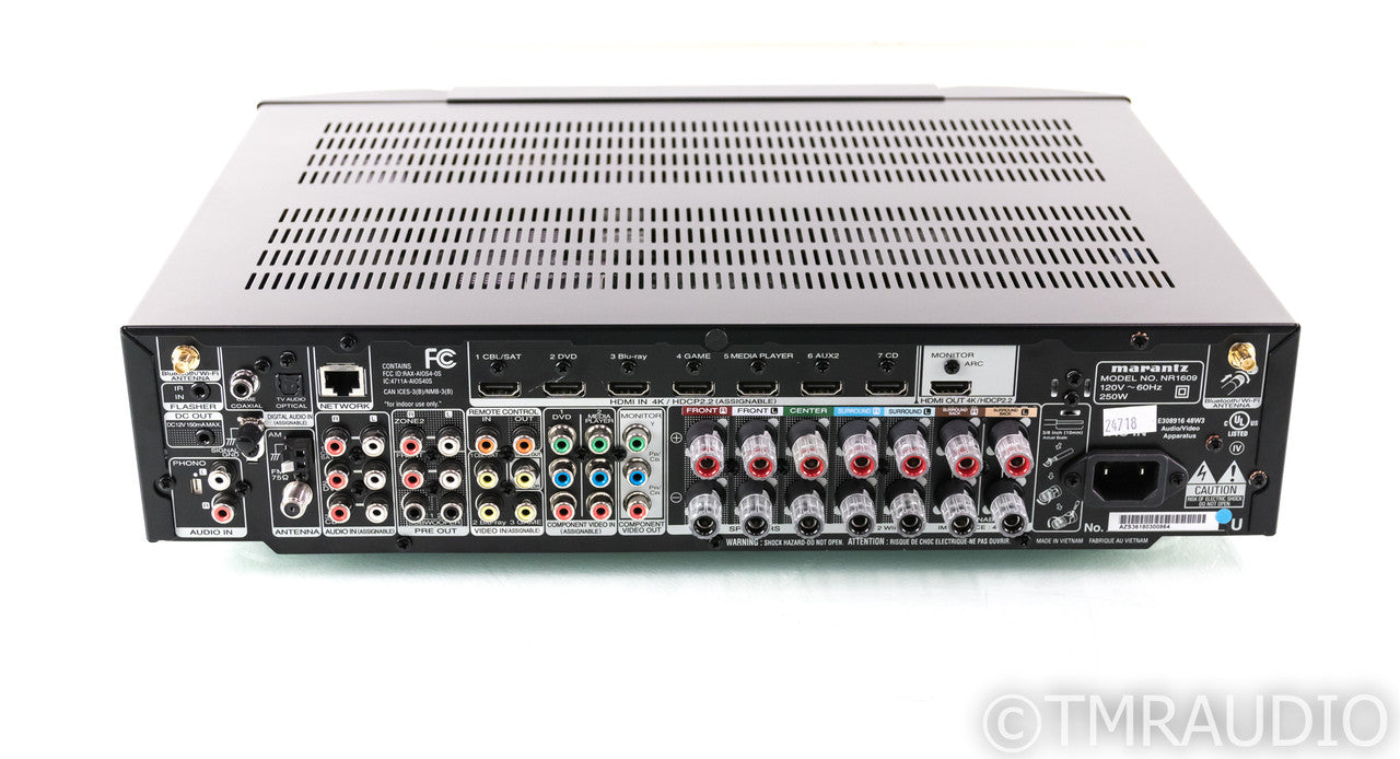 Marantz NR1609 7.2 Channel Home Theater Receiver; Bluetooth; Wi-Fi; Dolby Atmos