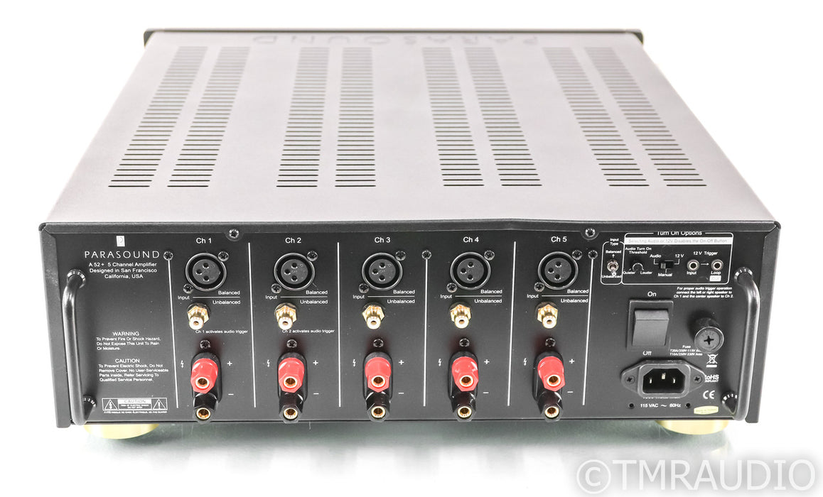Parasound A 52+ 5 Channel Power Amplifier; A52+; Black