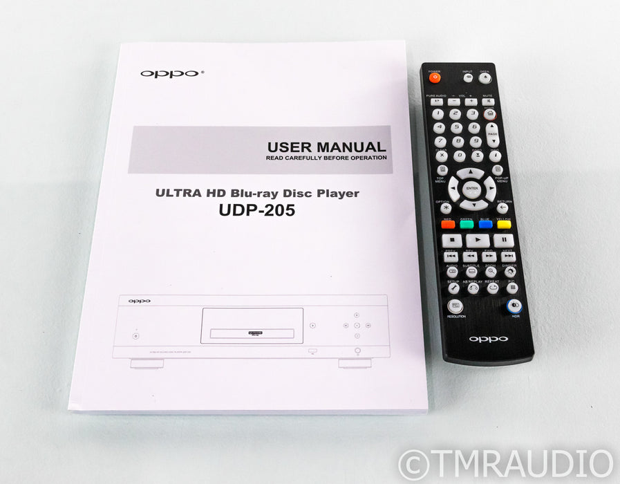 Oppo UDP-205 Universal Blu Ray Player; UDP205; 4K UHD; HDR; Remote