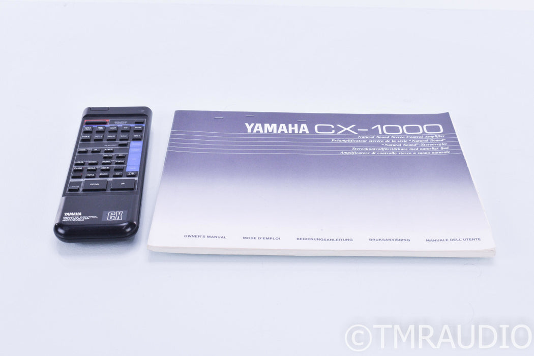 Yamaha Natural Sound CX-1000 Stereo Preamplifier; Remote; AS-IS (No Input Lock)