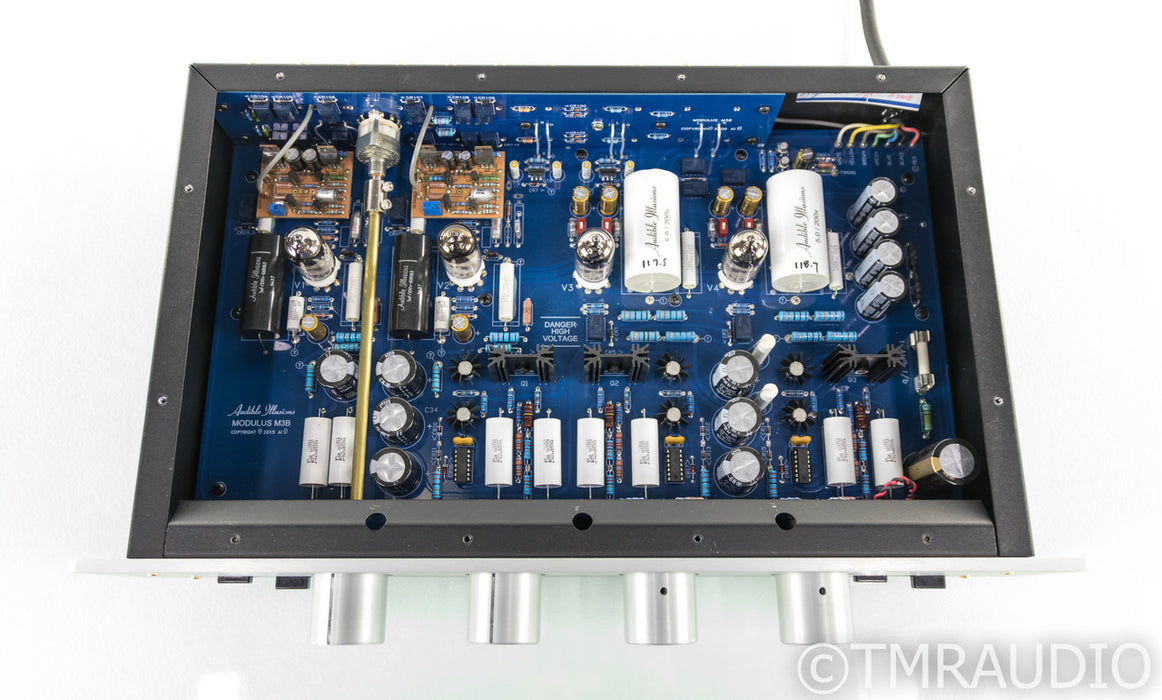 Modulus M3B Stereo Tube Preamplifier; M3-B; Silver; MC Phono; SR Blue Fuse