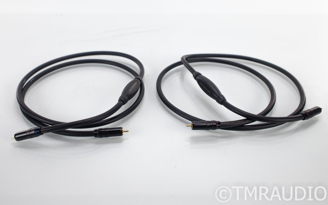 Transparent Audio Plus RCA Cables; 1.5m Pair Interconnects; Gen 5
