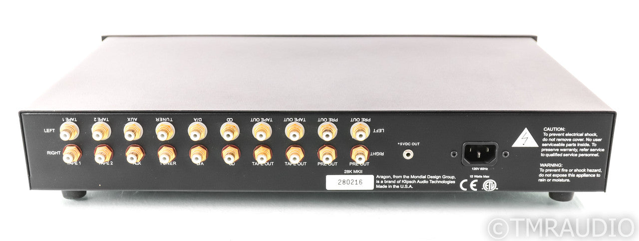 Aragon 28K MKII Stereo Preamplifier; 28-K; Black; Remote