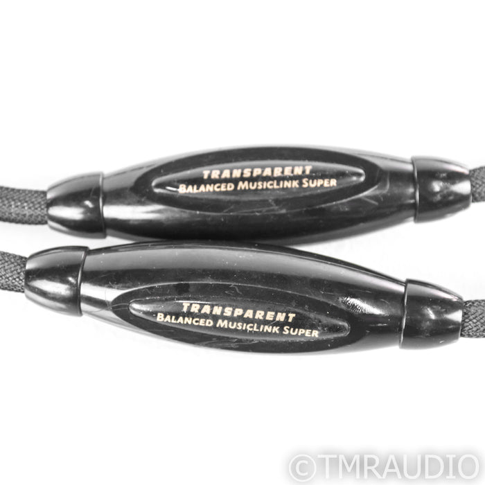 Transparent Audio Balanced MusicLink Super XLR Cables; 1m Pair Interconnects