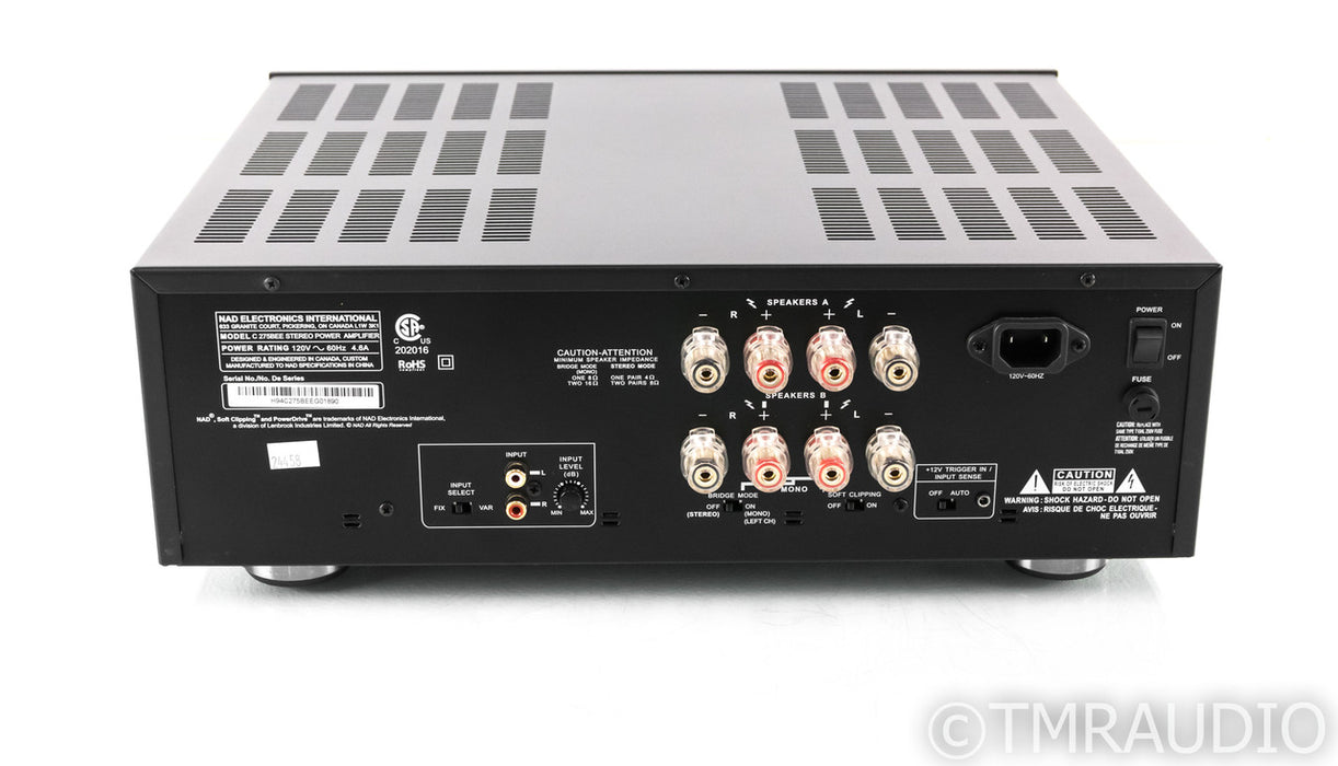NAD C 275BEE Stereo Power Amplifier; C275BEE