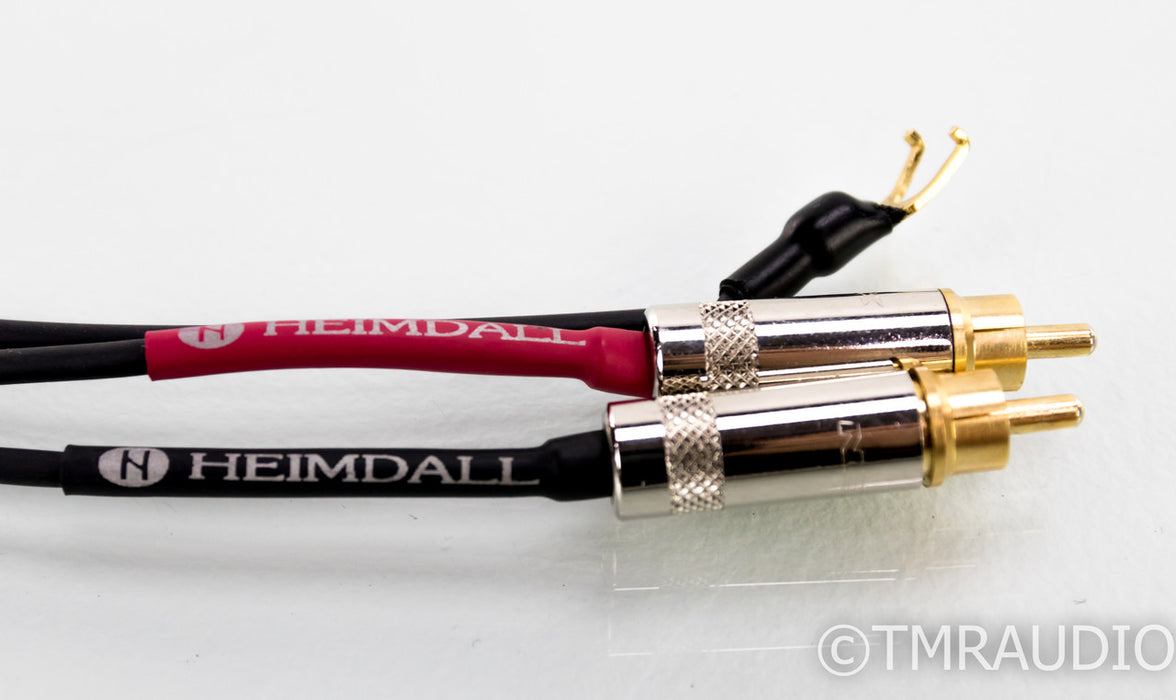 Nordost Heimdall RCA Phono Cable; 1.2m Pair; 90 5-Pin DIN Connector
