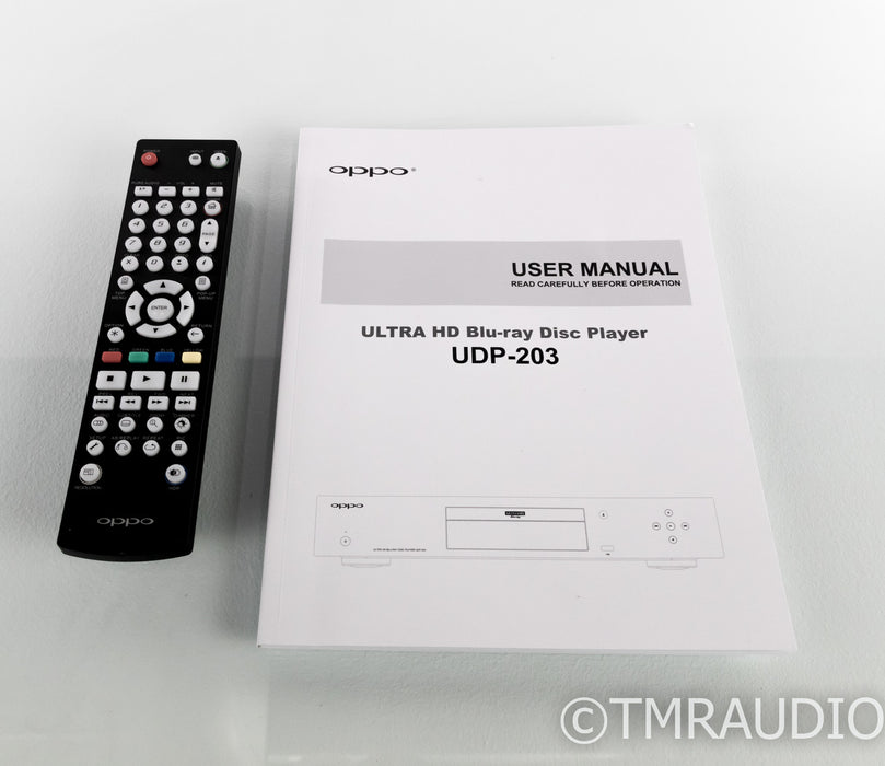 Oppo UDP-203 Universal Blu-Ray Disk Player; 4K UHD; Remote