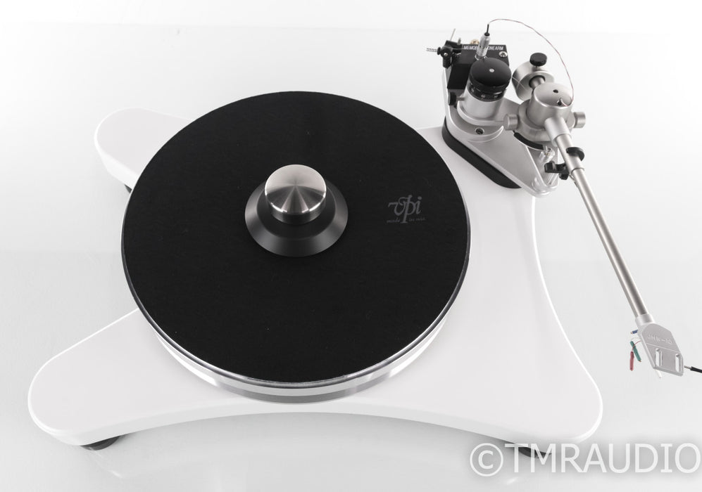 VPI Super Prime Scout Turntable; White w/ VTA On-The-Fly